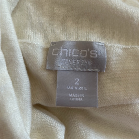 NWT Chico’s Zenergy Cotton Cashmere Pullover Sweater - Picture 11 of 11